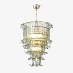 Piedmont Crystal Chrome Chandelier