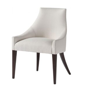 Ralph White Linen Oak Dining Chair
