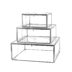 Windsor Nickel Glass Storage Box Set