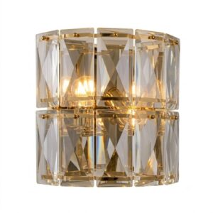 Radiance Crystal Brass Wall Light