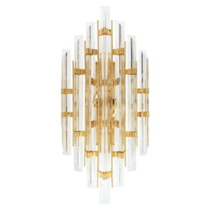 Vannini Crystal Brass Wall Light