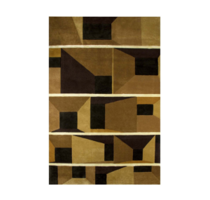 Goldini Gold Black Wool Rug