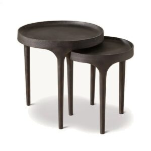 Blacksmith Antique Bronze Sidetable Set