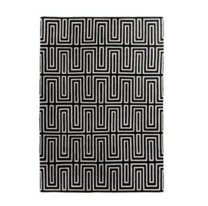 Provocateur Black White Wool Rug