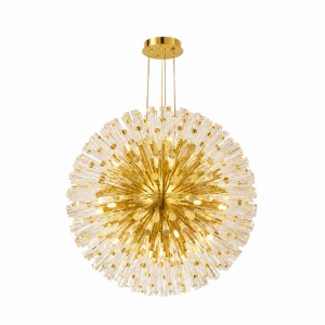 Impressor Crystal Brass Large Chandelier