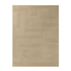 Isabella Beige Wool Rug