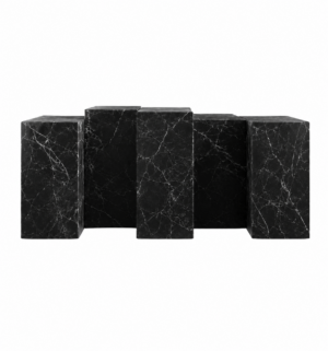 Pompeii Nero Marble Marble Console