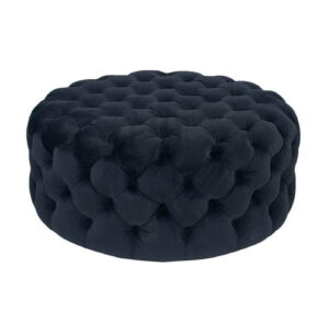 Roche Black Velvet Ottoman 120cm - Avant Garde Furniture - Designer Furniture Store & Luxury Home Decor