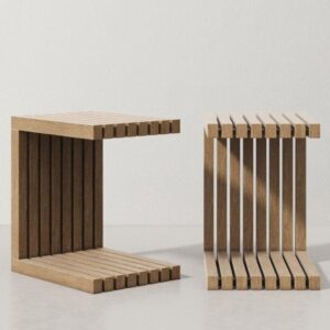 Teakwood Natural Teak Outdoor Sidetable - Avant Garde Furniture - Designer Furniture Store & Luxury Home Decor