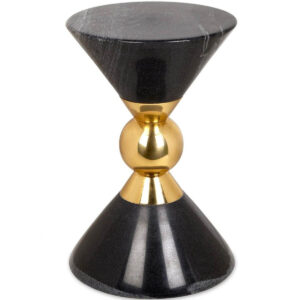 Delphi Black Marble Brass Sidetable - Avant Garde Furniture - Designer Furniture Store & Luxury Home Decor