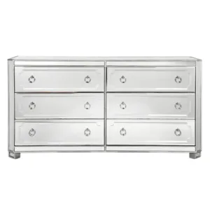 Imperial Mirror Silver Dressing Cabinet - Avant Garde Furniture - Designer Furniture Store & Luxury Home Decor