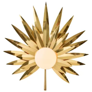 Starburst Palm Leaf Brass Wall Light - Avant Garde Furniture - Designer Furniture Store & Luxury Home Decor