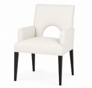 Orlando White Linen Oak Dining Armchair
