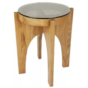Havana Natural Ash Rattan Sidetable - Avant Garde Furniture - Designer Furniture Store & Luxury Home Decor