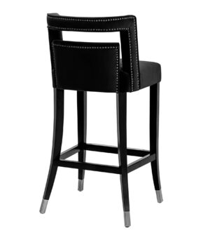 Lanus Black Velvet Counter Stool - Avant Garde Furniture - Designer Furniture Store & Luxury Home Decor