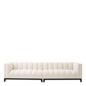 Bjorn Cream Boucle Black Modular Sofa - Avant Garde Furniture - Designer Furniture Store & Luxury Home Decor