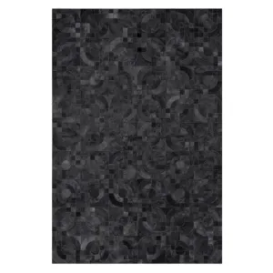 Ciclos Black Charcoal Cowhide Rug 6' x 9' - Avant Garde Furniture - Designer Furniture Store & Luxury Home Decor