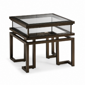 Halston Bronze Display Sidetable