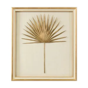Palmetto Frond Gold Leaf Shadow Box Art II - Avant Garde Furniture - Designer Furniture Store & Luxury Home Decor