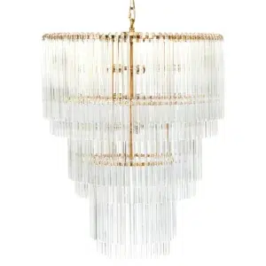 Zara Brass Crystal Chandelier - Avant Garde Furniture - Designer Furniture Store & Luxury Home Decor