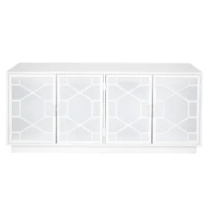 Benson White Ash Mirror Buffet - Avant Garde Furniture - Designer Furniture Store & Luxury Home Decor