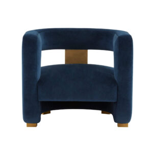 Capriani Blue Velvet Brass Chair - Avant Garde Furniture - Designer Furniture Store & Luxury Home Decor