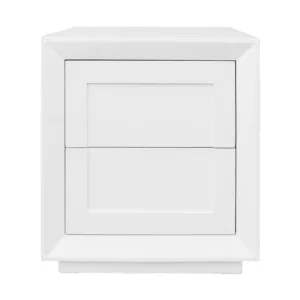 Balmain White Oak Tall Bedside Table - Avant Garde Furniture - Designer Furniture Store & Luxury Home Decor