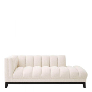 Bjorn Cream Boucle Black Chaise Sofa - Avant Garde Furniture - Designer Furniture Store & Luxury Home Decor