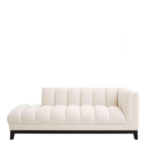 Bjorn Cream Boucle Black Chaise Sofa - Avant Garde Furniture - Designer Furniture Store & Luxury Home Decor