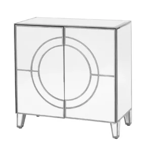 Claridge Silver Mirror Cabinet - Avant Garde Furniture - Designer Furniture Store & Luxury Home Decor