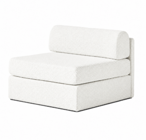 Newton White Boucle Modular Sofa