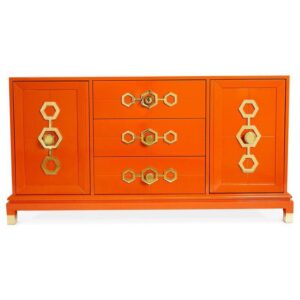 Turner Orange Ash Brass Buffet - Avant Garde Furniture - Designer Furniture Store & Luxury Home Decor