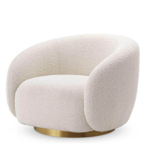 Dormer White Linen Brass Sofa - Avant Garde Furniture - Designer Furniture Store & Luxury Home Decor