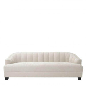 Gatsby Ecru Velvet Sofa - Avant Garde Furniture - Designer Furniture Store & Luxury Home Decor