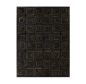 Gianni Black Brown Cowhide Rug