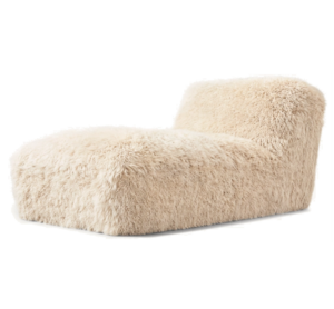 Serene Beige Sheepskin Modular Chaise