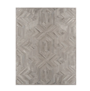 Trebuchet Light Grey Cowhide Rug