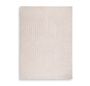 Labyrinth Ivory Wool Rug 300cm