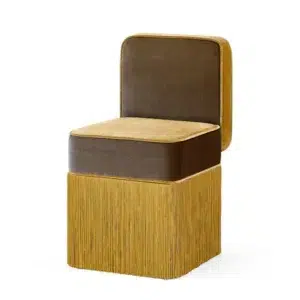 Milan Mocha Velvet Fringe Chair