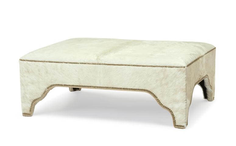Morocco Studded Square Ottoman - Avant Garde Furniture - Designer Furniture Store & Luxury Home Decor