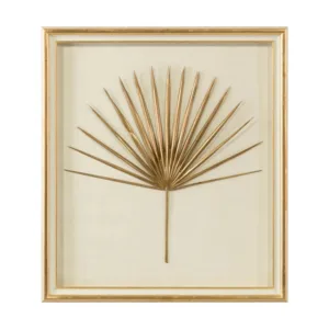 Palmetto Frond Gold Leaf Shadow Box Art I - Avant Garde Furniture - Designer Furniture Store & Luxury Home Decor
