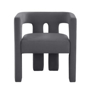 Monaco Grey Velvet Chair - Avant Garde Furniture - Designer Furniture Store & Luxury Home Decor