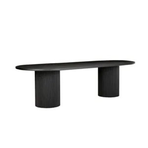 Arielle Black Oak Dining Table 250cm - Avant Garde Furniture - Designer Furniture Store & Luxury Home Decor