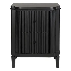 Arielle Black Bedside Table - Avant Garde Furniture - Designer Furniture Store & Luxury Home Decor