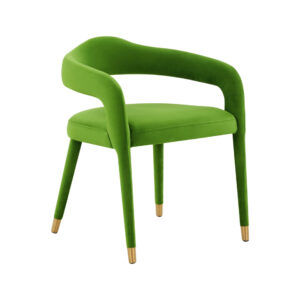 Avante Green Velvet Gold Chair - Avant Garde Furniture - Designer Furniture Store & Luxury Home Decor