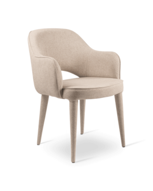 Terrazzo Beige Linen Dining Chair - Avant Garde Furniture - Designer Furniture Store & Luxury Home Decor