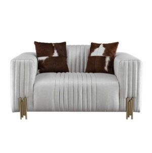 Ferretti Italian Jacquard Brass Sofa Armchair - Avant Garde Furniture - Designer Furniture Store & Luxury Home Decor