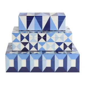 Adler Lacquered Box Set of 3 - Avant Garde Furniture - Designer Furniture Store & Luxury Home Decor