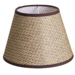 Regency Basket Weave Taper Lamp Shade Brown - Avant Garde Furniture - Designer Furniture Store & Luxury Home Decor