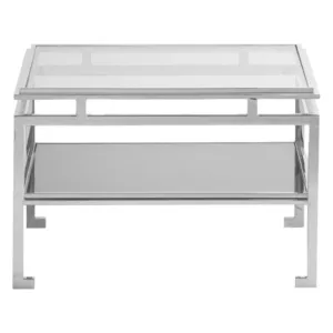 Oroton Chrome Glass Sidetable - Avant Garde Furniture - Designer Furniture Store & Luxury Home Decor
